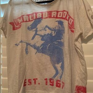 Magnolia Pearl Short Sleeve T with Rodeo Malibu Spirit of the West imprint.